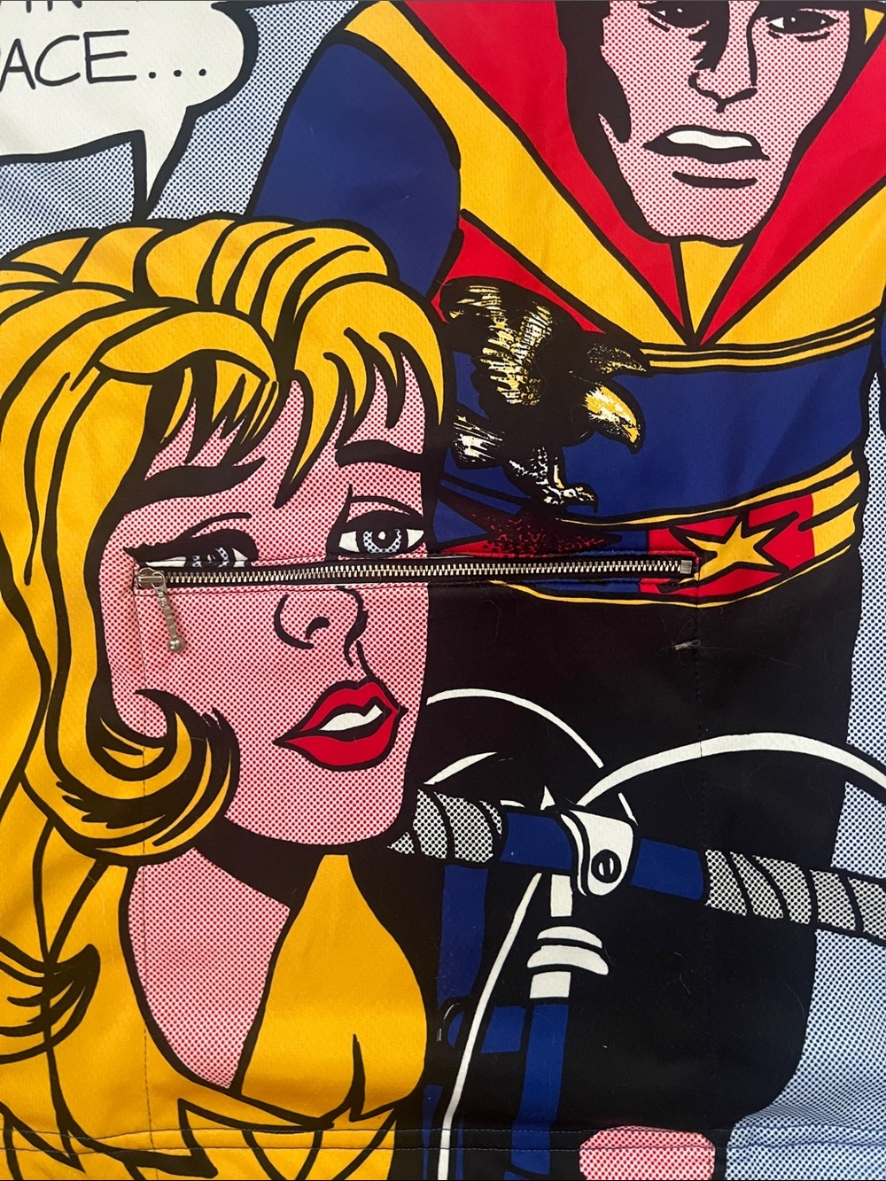 Vintage Louis Garneau pop art comic book cycling jersey Size XL (READ) - Picture 6 of 6